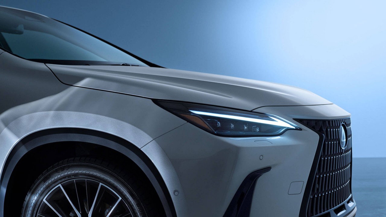 Lexus NX headlight close up