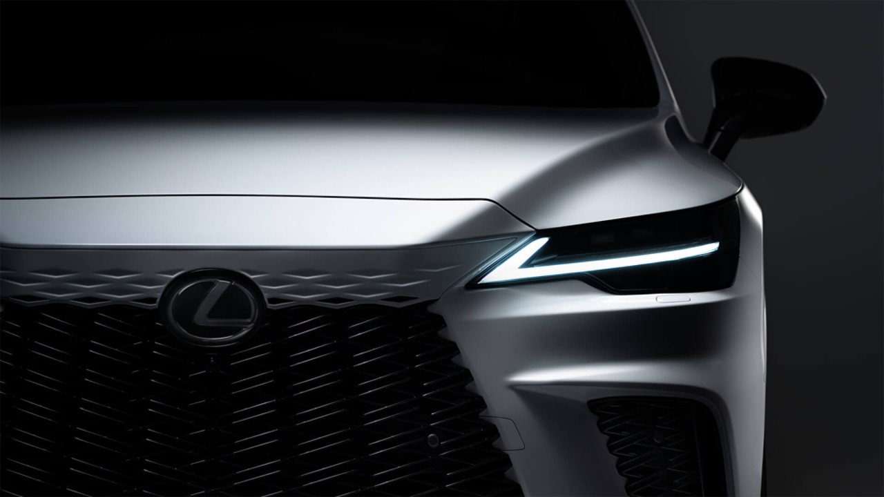 Close-up of the all-new Lexus RX